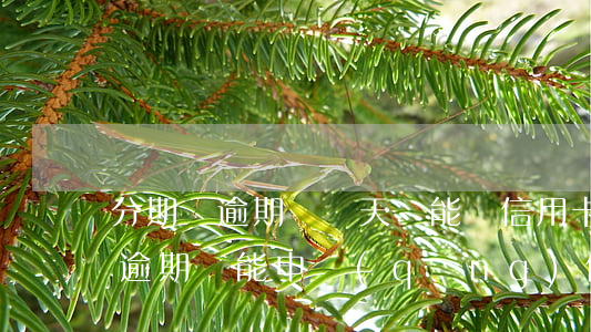 分期樂逾期過幾天還能辦信用卡嗎-分期樂逾期還能申請(qǐng)信用卡么