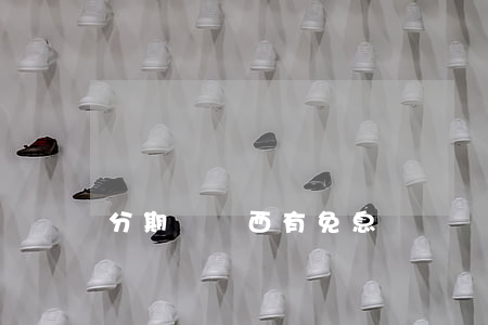 分期買東西有免息嗎