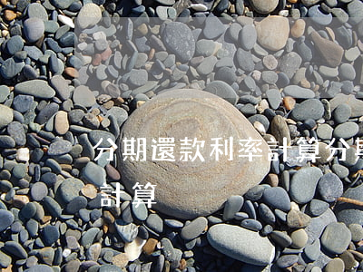 分期還款利率計算 分期還款利率計算器在線計算