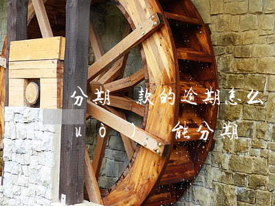 分期還款的逾期怎么辦(分期付款逾期過(guò)還能分期嗎)
