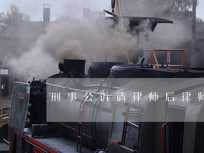 刑事公诉请律师后律师能做些什么