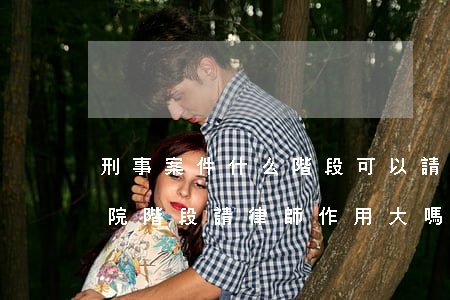 刑事案件什么階段可以請律師(刑事案件在法院階段請律師作用大嗎)