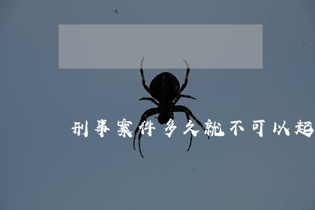 刑事案件多久就不可以起訴了