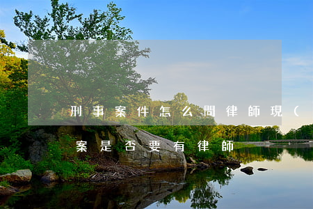 刑事案件怎么問律師(現(xiàn)在刑事案是否要有律師)