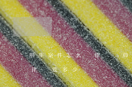 刑事案件怎么請律師劃算(一般刑事案件請個律師要多少錢)