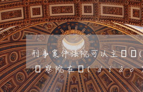 刑事案件法院可以主動調(diào)查嗎(檢察院在調(diào)查案件時可以抓人嗎)