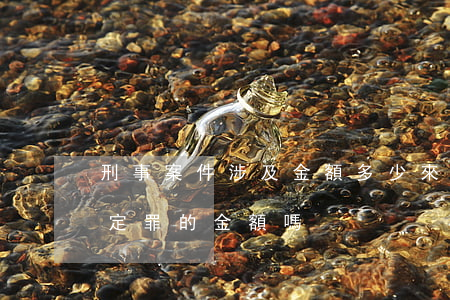刑事案件涉及金額多少來定罪(涉案金額就是定罪的金額嗎)