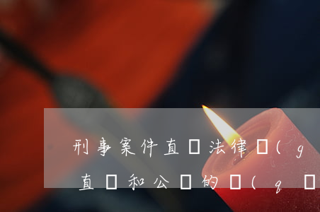 刑事案件直訴法律規(guī)定(刑事案件直訴和公訴的區(qū)別)