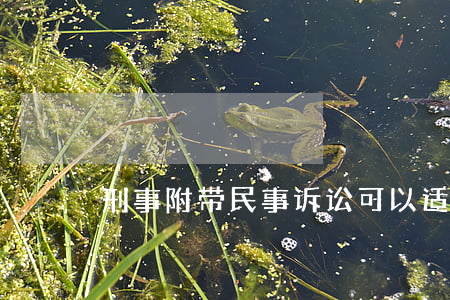 刑事附带民事诉讼可以适用缺席审判吗