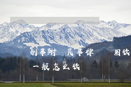 刑事附帶民事律師費用收取標準(刑事律師費一般怎么收費標準)