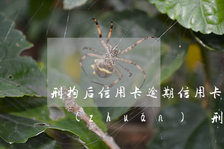 刑拘后信用卡逾期（信用卡逾期會(huì)轉(zhuǎn)為刑事案件嗎）