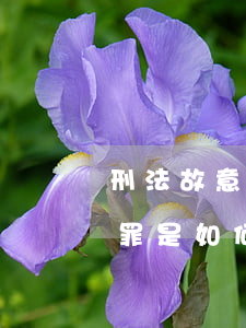 刑法故意傷害致人死亡的怎么判刑（故意傷害罪是如何認定的）