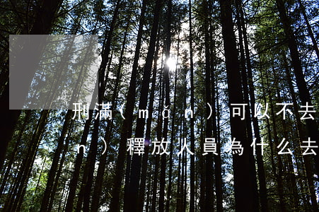 刑滿(mǎn)可以不去司法嗎(刑滿(mǎn)釋放人員為什么去司法局)