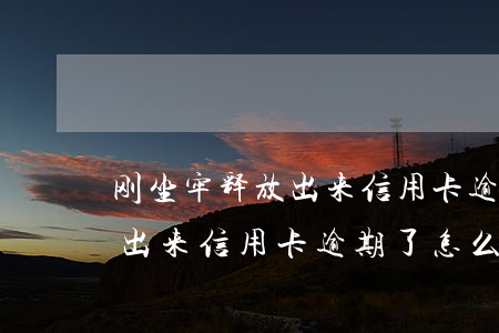 刚坐牢释放出来信用卡逾期了-刚坐牢释放出来信用卡逾期了怎么办