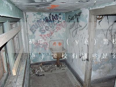 初中畢業(yè)警校有哪些(初中畢業(yè)警校有哪些是公務(wù)員)