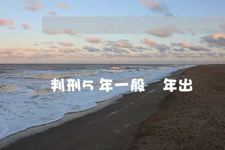 判刑5年一般幾年出獄