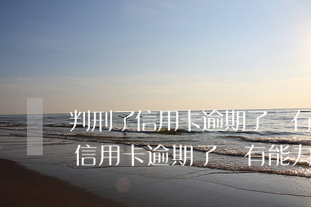 判刑了信用卡逾期了沒有能力還款-判刑了信用卡逾期了沒有能力還款怎么辦