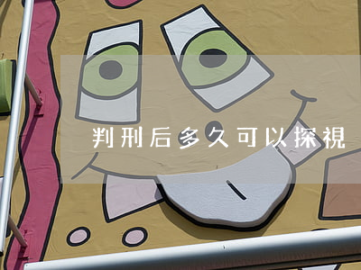 判刑后多久可以探視