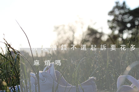 別人借錢不還起訴要花多少錢(借錢不還起訴麻煩嗎)