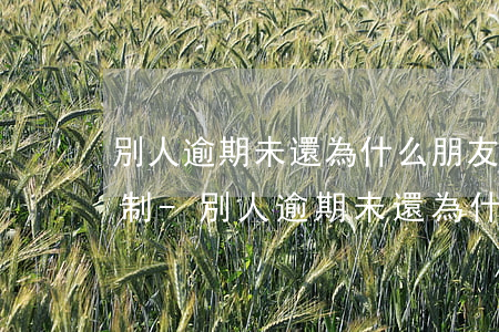 別人逾期未還為什么朋友會(huì)受限制-別人逾期未還為什么朋友會(huì)受限制呢