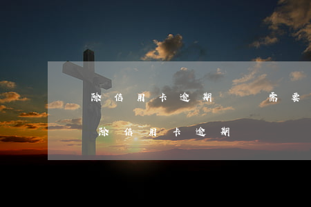 刪除信用卡逾期記錄需要手持身份證拍照嗎（刪除信用卡逾期）