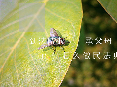 到法院起訴繼承父母財(cái)產(chǎn)怎么做(民法典子女繼承父母房產(chǎn))