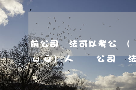 前公司違法可以考公務(wù)員嗎(公務(wù)人員開公司違法嗎)