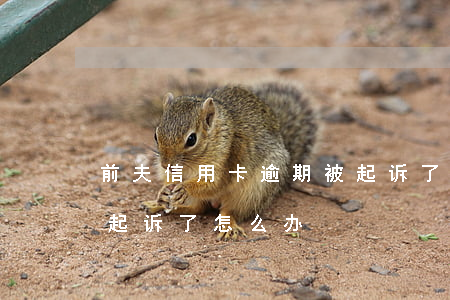 前夫信用卡逾期被起诉了(前夫信用卡不还被起诉了怎么办)