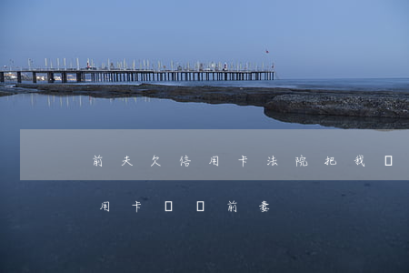 前夫欠信用卡法院把我連帶起訴了（前夫欠信用卡騷擾前妻）