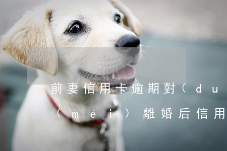 前妻信用卡逾期對(duì)孩子有影響沒(méi) 離婚后信用卡逾期和前妻有關(guān)系嗎