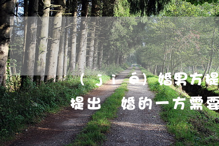 剛結(jié)婚男方提出離婚怎么要求賠償(提出離婚的一方需要給賠償嗎)