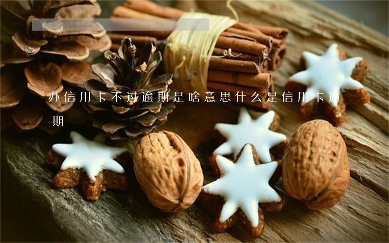办信用卡不过逾期是啥意思(什么是信用卡逾期)