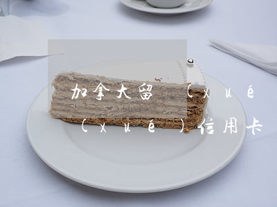 加拿大留學(xué)欠信用卡(加拿大留學(xué) 信用卡)