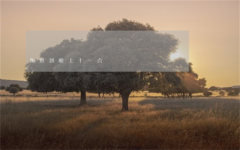 加班到晚上十一点