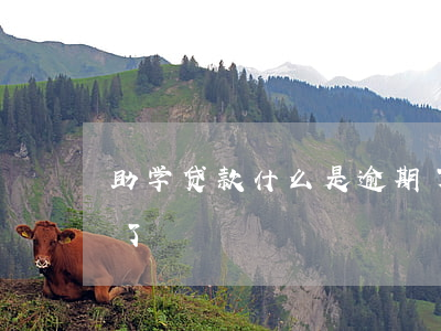 助学贷款什么是逾期了(助学贷款什么是逾期了)