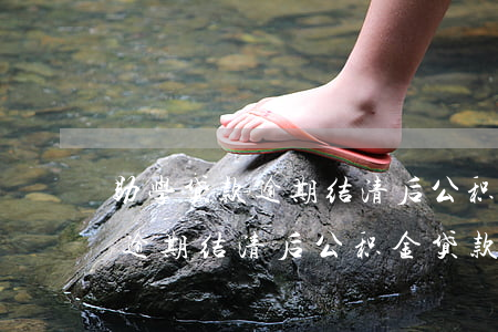 助学贷款逾期结清后公积金贷款-助学贷款逾期结清后公积金贷款还能用吗