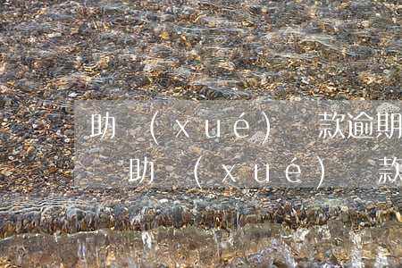 助學(xué)貸款逾期沒(méi)還房貸(助學(xué)貸款逾期已還清可以貸款買房嗎)