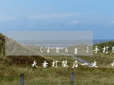動(dòng)手打架的兩口子都離婚了嗎(夫妻打架后一定離婚)