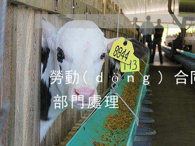 勞動(dòng)合同糾紛找哪個(gè)部門處理