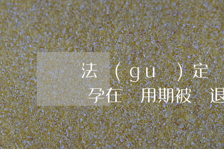 勞動法規(guī)定試用期懷孕可以辭退嗎(懷孕在試用期被辭退算違法嗎)