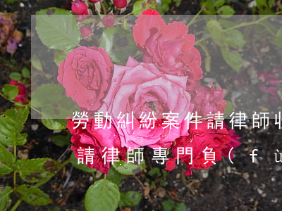 勞動糾紛案件請律師收費(fèi)多少錢(請律師專門負(fù)責(zé)勞動糾紛需要多少錢)