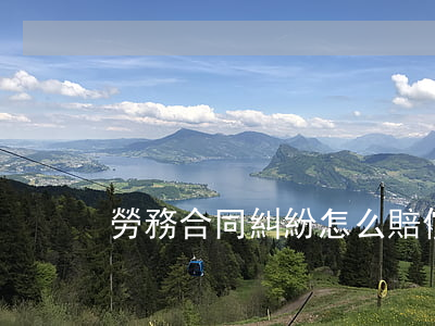 勞務合同糾紛怎么賠償