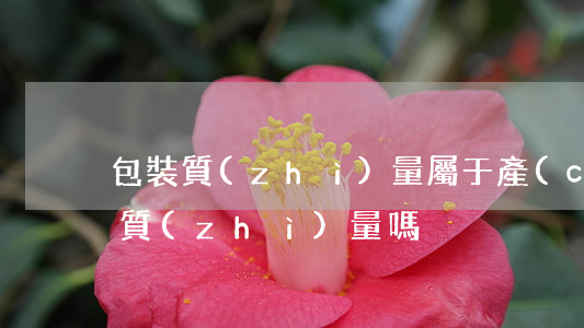 包裝質(zhì)量屬于產(chǎn)品質(zhì)量嗎