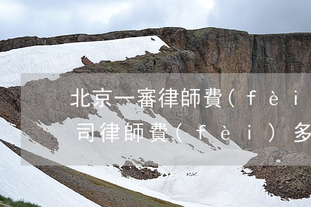 北京一審律師費(fèi)怎么算(北京打官司律師費(fèi)多少錢(qián))