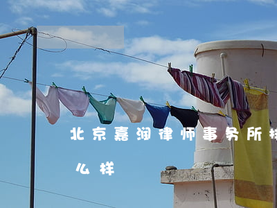 北京嘉润律师事务所排名(嘉润律师事务所怎么样)