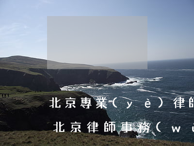 北京專業(yè)律師事務(wù)所列表(北京律師事務(wù)咨詢所)