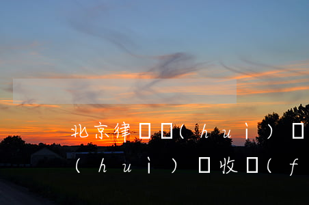 北京律師會(huì)見多少錢(北京律師會(huì)見收費(fèi)標(biāo)準(zhǔn))