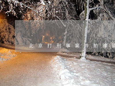 北京打刑事案件的律師(北京刑事訴訟的律師)