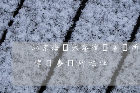 北京海潤天睿律師事務所排名(北京海潤天睿律師事務所地址)
