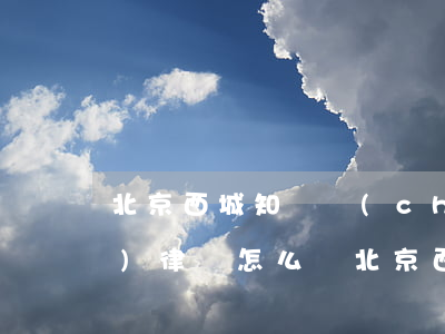 北京西城知識產(chǎn)權(quán)律師怎么選(北京西城區(qū)律師事務所和律師)